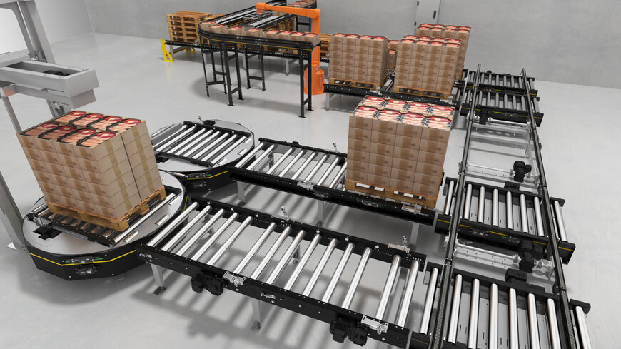 Interroll expande a plataforma de transportadores de paletes modular (Modular Pallet Conveyor Platform, MPP) com solução de controlo flexível e potente